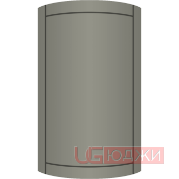 Фасад Эмаль Матовая 19мм Стандарт 6 полукруглый R300 высота 357-716мм