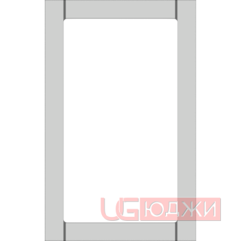 Фасад Эмаль Матовая 19мм Стандарт 6 Витрина