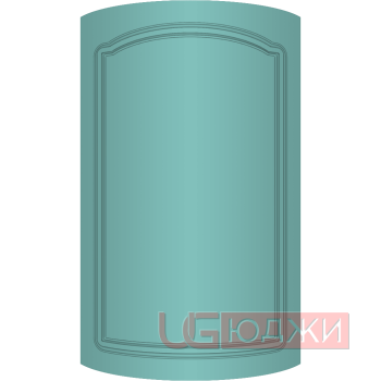 Фасад Эмаль Матовая 19мм Стандарт 3 полукруглый R300 высота 717-916мм
