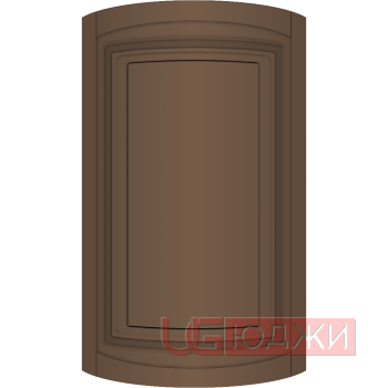 Фасад Эмаль Матовая 19мм Престиж Классика 66 полукруглый R300 высота 357-716мм