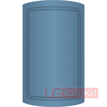 Фасад Эмаль Матовая 19мм Стандарт 1 полукруглый R300 высота 357-716мм