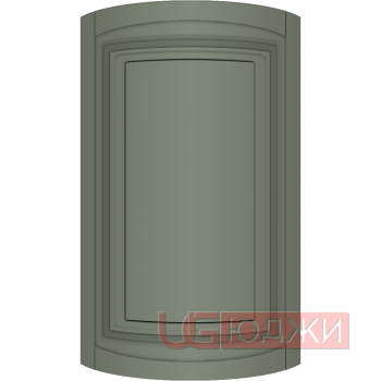 Фасад Эмаль Матовая 19мм Престиж Классика 66 полукруглый R300 высота 717-916мм