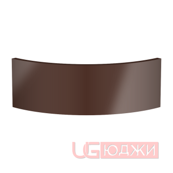 Цоколь полукруглый Эмаль Глянец R300х150мм