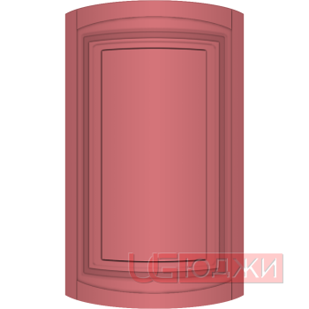 Фасад Эмаль Матовая 19мм Престиж Классика 66 полукруглый R300 высота 717-916мм