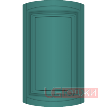 Фасад Эмаль Матовая 19мм Престиж Классика 66 полукруглый R300 высота 357-716мм
