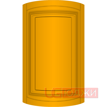 Фасад Эмаль Матовая 19мм Престиж Классика 66 полукруглый R300 высота 717-916мм
