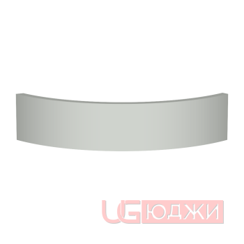 Цоколь полукруглый Эмаль Матовая R300х100мм