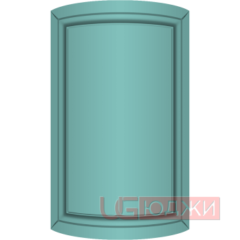 Фасад Эмаль Матовая 19мм Престиж Классика 71 полукруглый R300 высота 717-916мм