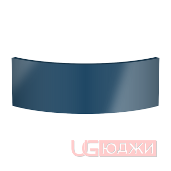 Цоколь полукруглый Эмаль Глянец R300х150мм