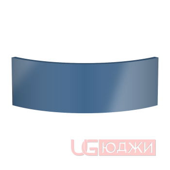 Цоколь полукруглый Эмаль Глянец R300х150мм