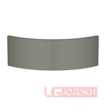 Цоколь полукруглый Эмаль Матовая R300х150мм