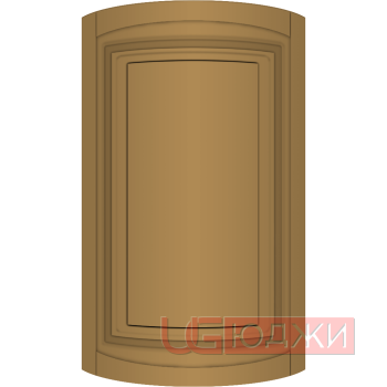 Фасад Эмаль Матовая 19мм Престиж Классика 66 полукруглый R300 высота 357-716мм