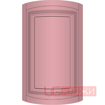 Фасад Эмаль Матовая 19мм Престиж Классика 66 полукруглый R300 высота 357-716мм