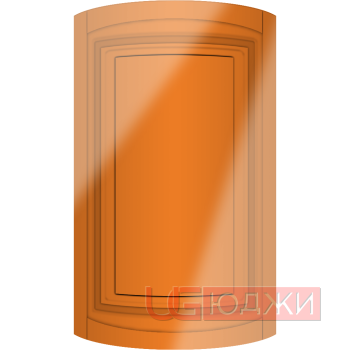 Фасад Эмаль Глянец 19мм Престиж Классика 66 полукруглый R300 высота 717-916мм