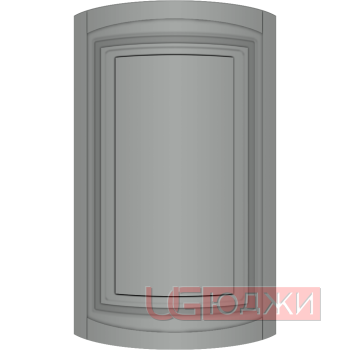 Фасад Эмаль Матовая 19мм Престиж Классика 66 полукруглый R300 высота 717-916мм