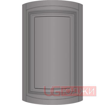 Фасад Эмаль Матовая 19мм Престиж Классика 66 полукруглый R300 высота 717-916мм