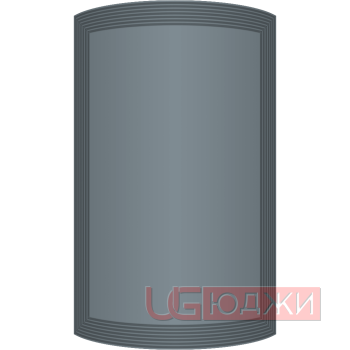 Фасад Эмаль Матовая 19мм Престиж Модерн 77 полукруглый R300 высота 717-916мм