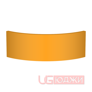 Цоколь полукруглый Эмаль Матовая R300х150мм