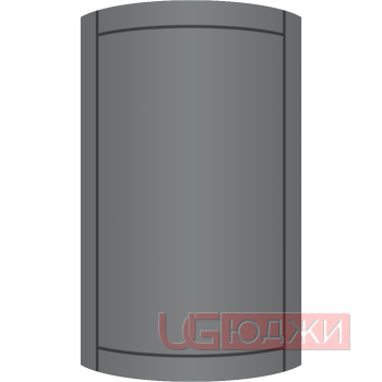 Фасад Эмаль Матовая 19мм Стандарт 6 полукруглый R300 высота 717-916мм