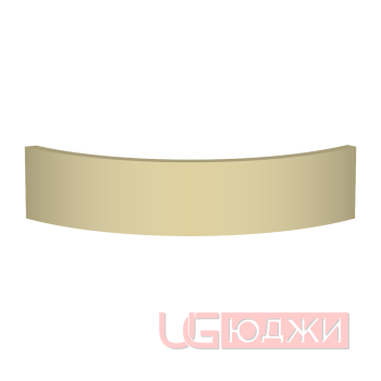 Цоколь полукруглый Эмаль Матовая R300х100мм