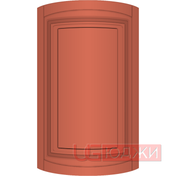 Фасад Эмаль Матовая 19мм Престиж Классика 66 полукруглый R300 высота 357-716мм