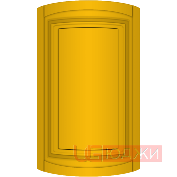 Фасад Эмаль Матовая 19мм Престиж Классика 66 полукруглый R300 высота 717-916мм