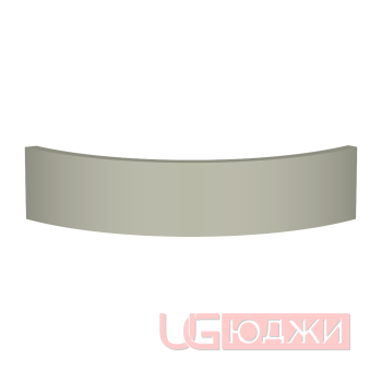 Цоколь полукруглый Эмаль Матовая R300х100мм