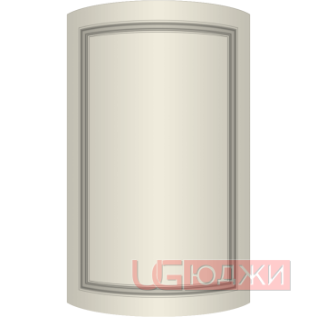 Фасад Эмаль Матовая 19мм Престиж Классика 73 полукруглый R300 высота 357-716мм