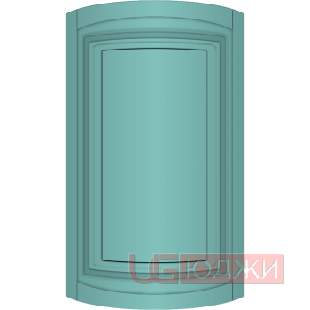 Фасад Эмаль Матовая 19мм Престиж Классика 66 полукруглый R300 высота 717-916мм