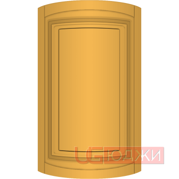 Фасад Эмаль Матовая 19мм Престиж Классика 66 полукруглый R300 высота 357-716мм