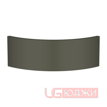 Цоколь полукруглый Эмаль Матовая R300х150мм