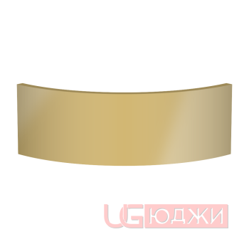 Цоколь полукруглый Эмаль Глянец R300х150мм