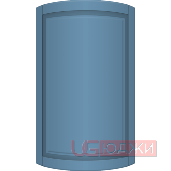 Фасад Эмаль Матовая 19мм Престиж Классика 67 полукруглый R300 высота 717-916мм