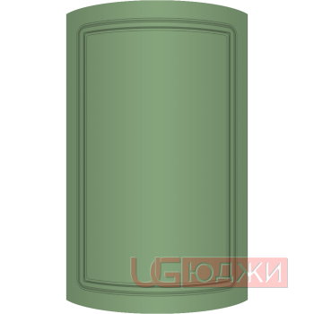 Фасад Эмаль Матовая 19мм Стандарт 1 полукруглый R300 высота 357-716мм