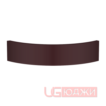 Цоколь полукруглый Эмаль Матовая R300х100мм