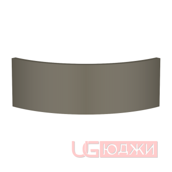Цоколь полукруглый Эмаль Матовая R300х150мм