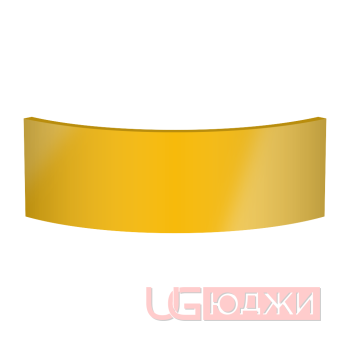 Цоколь полукруглый Эмаль Глянец R300х150мм