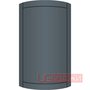 Фасад Эмаль Матовая 19мм Стандарт 6 полукруглый R300 высота 717-916мм