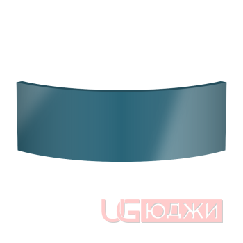 Цоколь полукруглый Эмаль Глянец R300х150мм