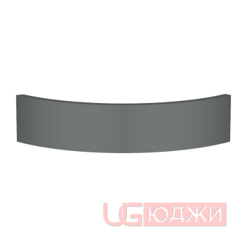 Цоколь полукруглый Эмаль Матовая R300х100мм