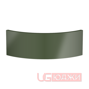 Цоколь полукруглый Эмаль Глянец R300х150мм