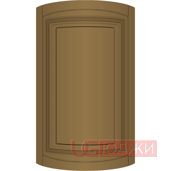 Фасад Эмаль Матовая 19мм Престиж Классика 66 полукруглый R300 высота 357-716мм