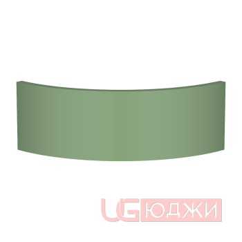 Цоколь полукруглый Эмаль Матовая R300х150мм