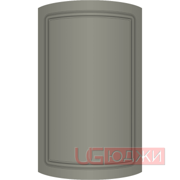 Фасад Эмаль Матовая 19мм Стандарт 1 полукруглый R300 высота 357-716мм