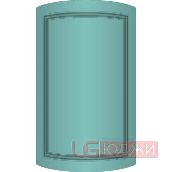 Фасад Эмаль Матовая 19мм Престиж Классика 73 полукруглый R300 высота 717-916мм