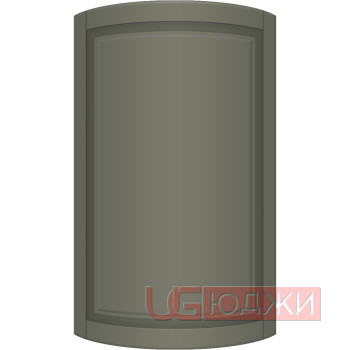 Фасад Эмаль Матовая 19мм Престиж Классика 67 полукруглый R300 высота 717-916мм