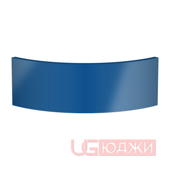 Цоколь полукруглый Эмаль Глянец R300х150мм