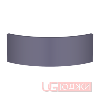 Цоколь полукруглый Эмаль Матовая R300х150мм