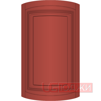 Фасад Эмаль Матовая 19мм Престиж Классика 66 полукруглый R300 высота 357-716мм