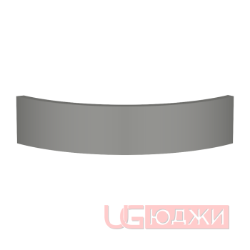 Цоколь полукруглый Эмаль Матовая R300х100мм